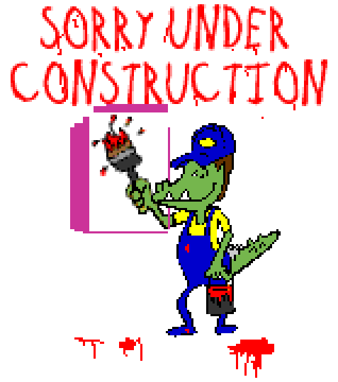 under construction painting alligator gif